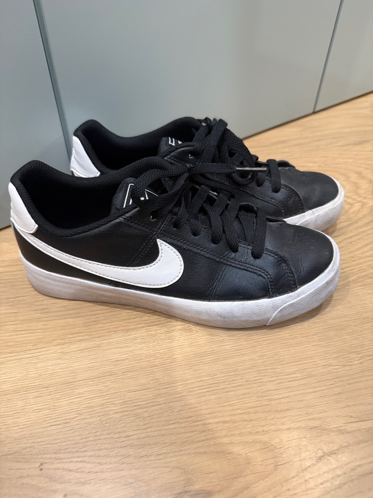 Nike Black And White Low-Top Skate Sneakers